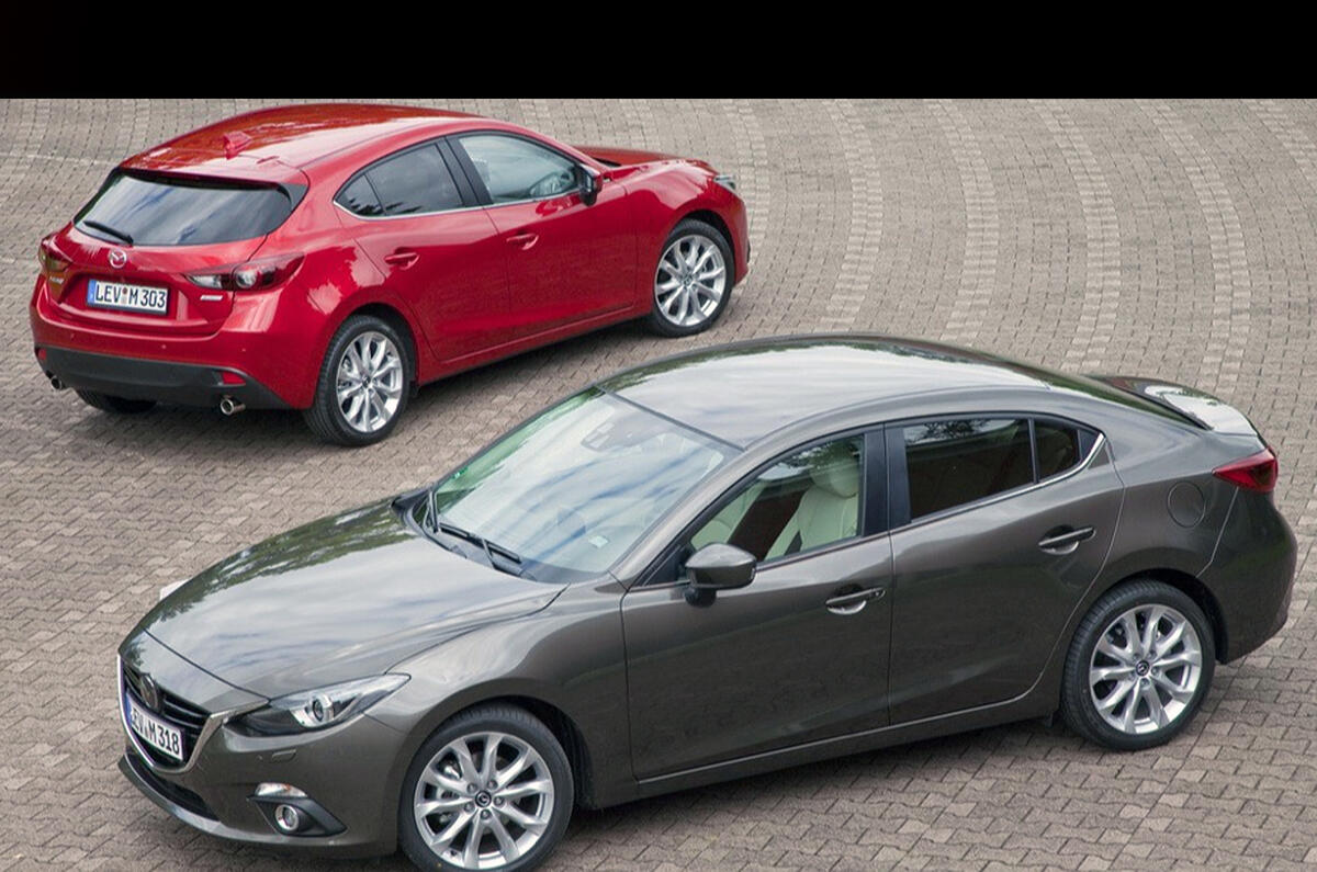 New Mazda 3 Saloon images leaked