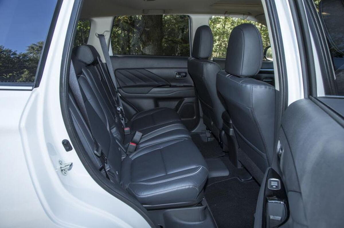 Mitsubishi Outlander PHEV rear seats