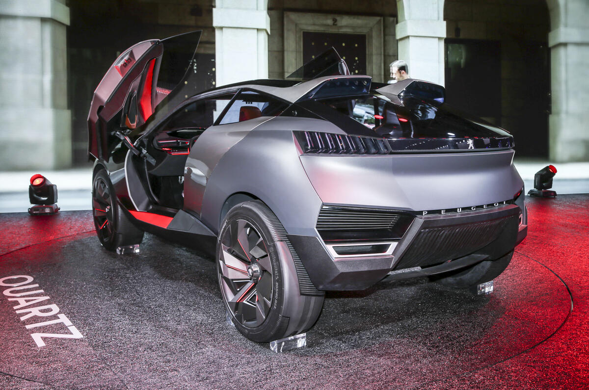 Peugeot reveals Quartz hybrid SUV concept