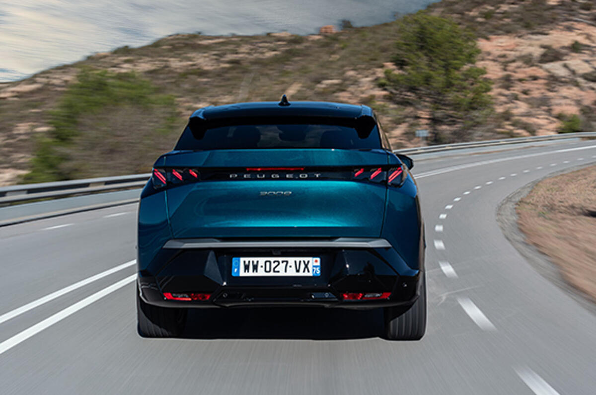 peugeot 3008 review 2024 05 tracking rear peugeot 3008 review 2024 05 tracking rear