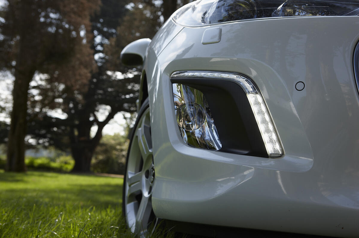 Overly fanciful, LED-bedecked foglights are becoming an unpleasant Peugeot trademark Peugeot 308 CC foglights