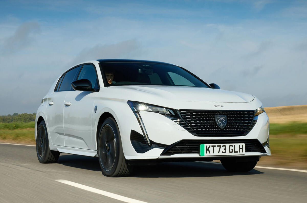 peugeot e 308 review 2023 05 front action peugeot e 308 review 2023 05 front action