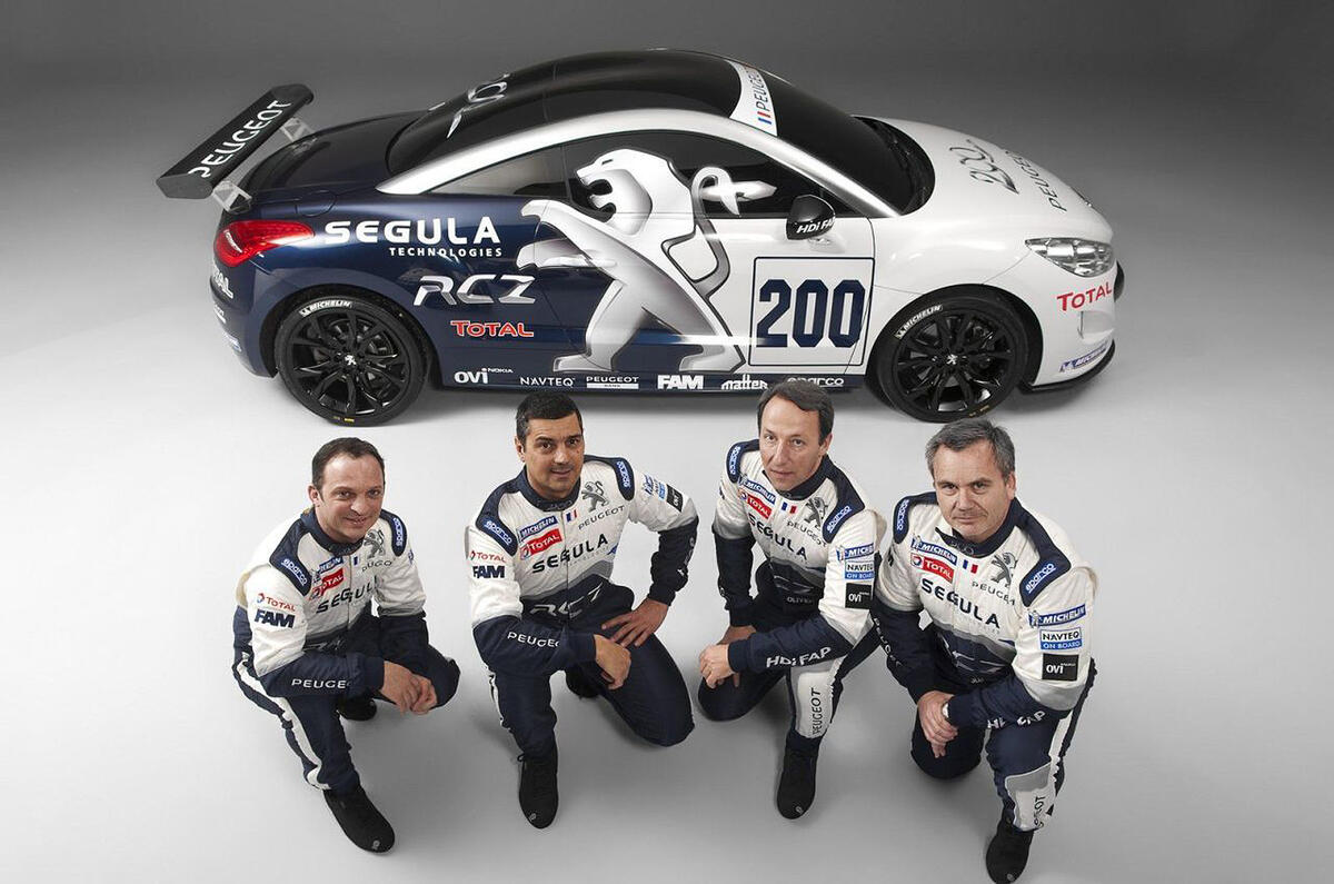 Peugeot launches RCZ racer