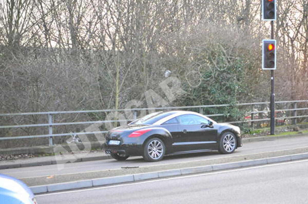 Peugeot RCZ spied on UK roads