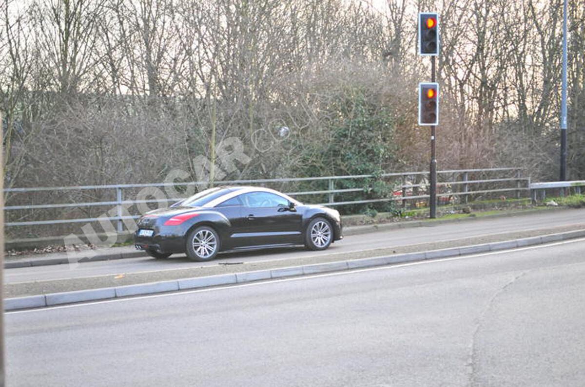 Peugeot RCZ spied on UK roads