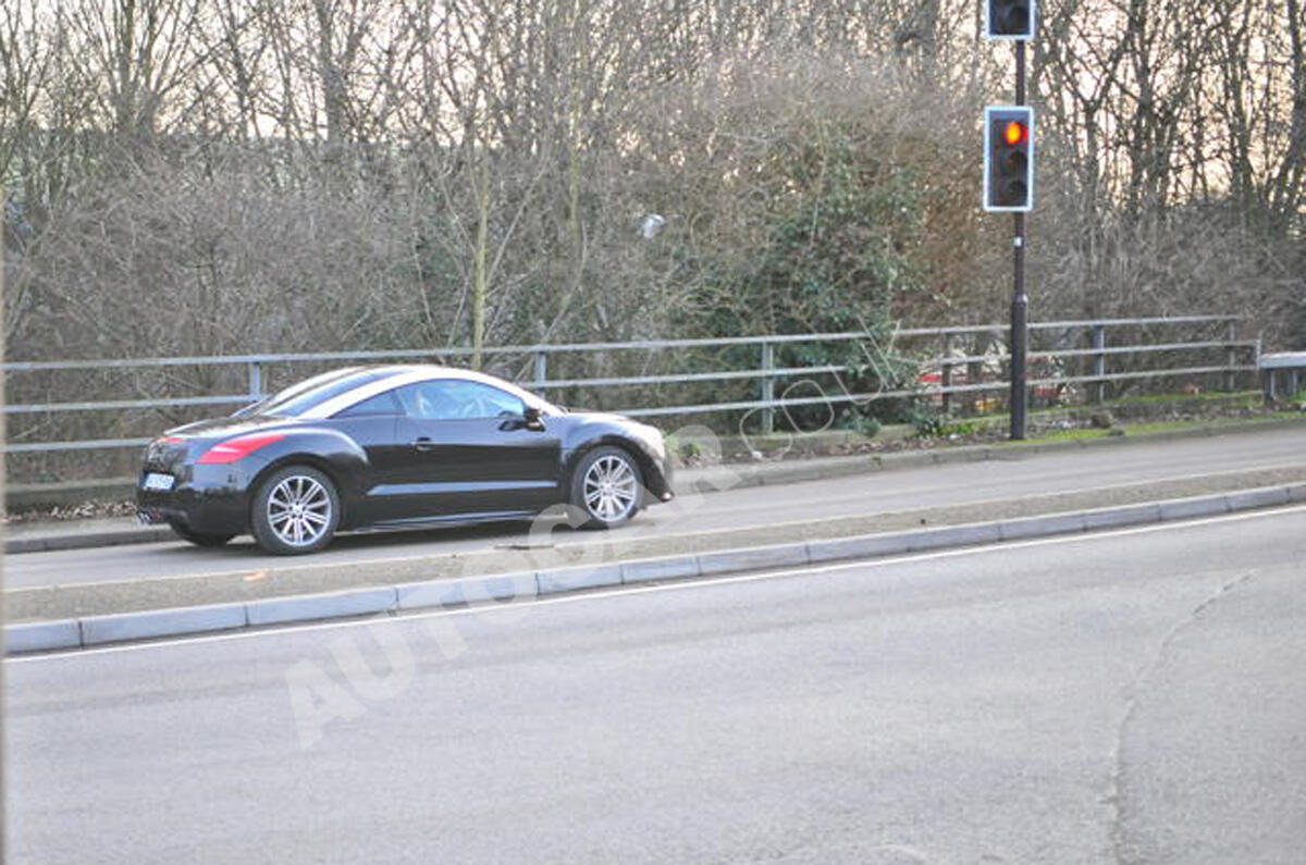 Peugeot RCZ spied on UK roads