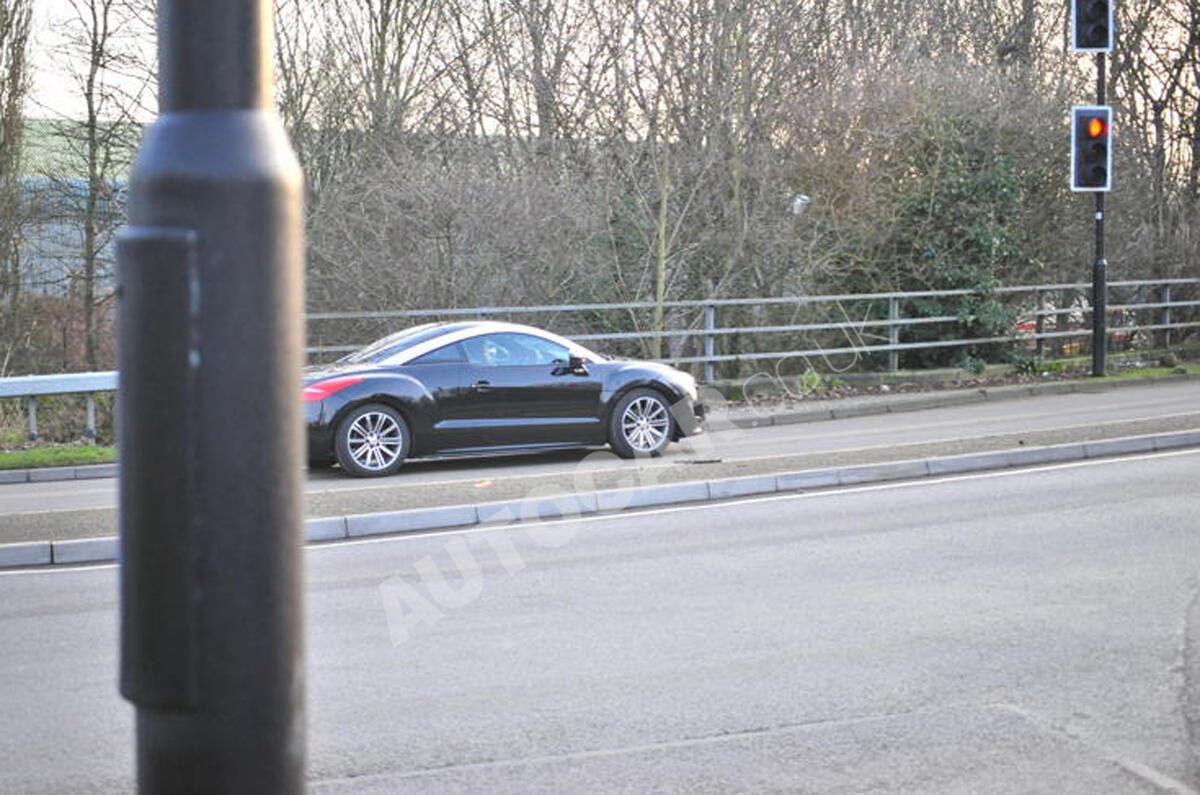 Peugeot RCZ spied on UK roads