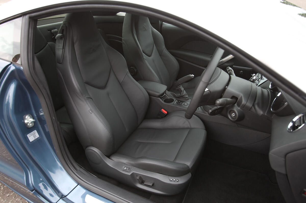 Driving position is very good, aided by a wide range of steering adjustment Peugeot RCZ front seats