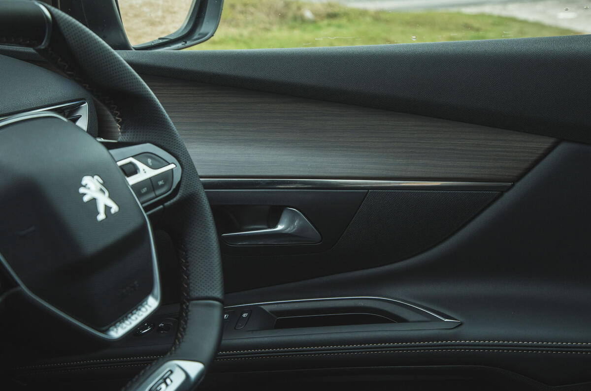 Peugeot 5008 Hybrid review 2024 13 door trim Peugeot 5008 Hybrid review 2024 13 door trim
