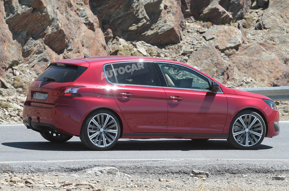 More powerful Peugeot 308 hatchback spied