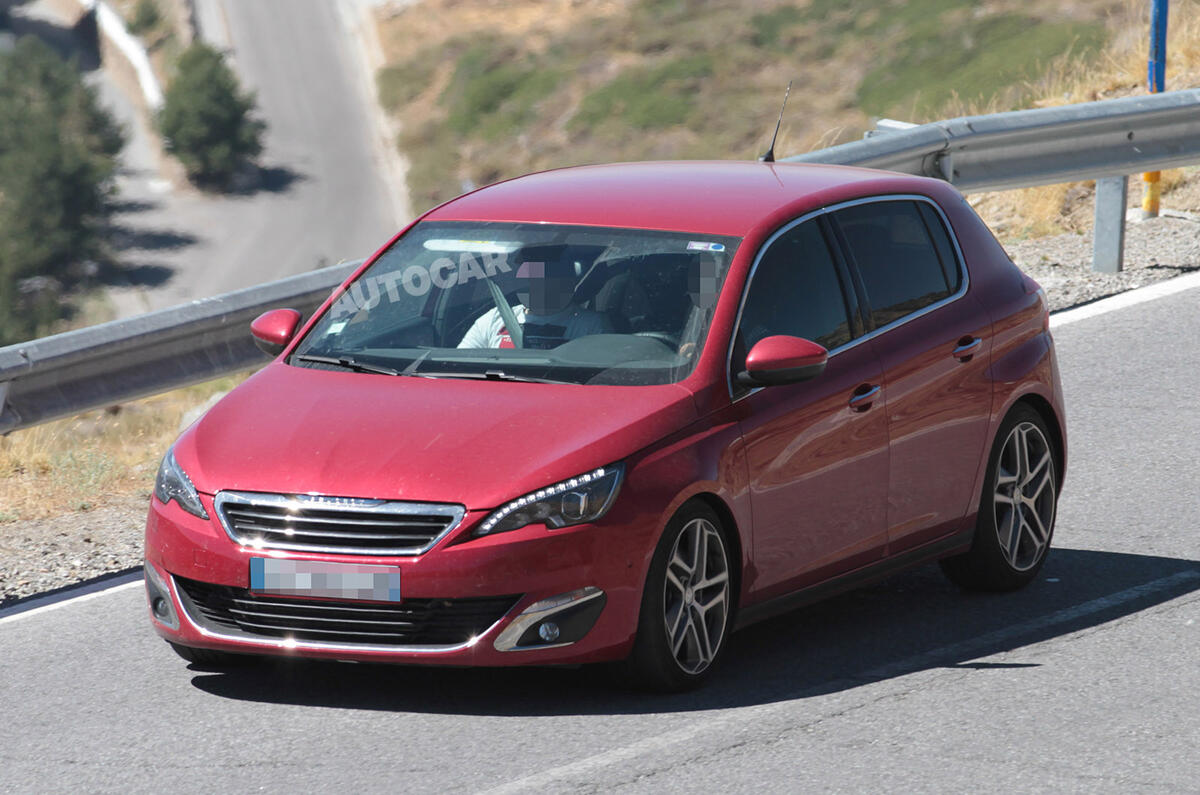 More powerful Peugeot 308 hatchback spied
