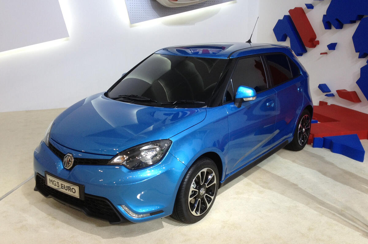 MG3 European specification revealed: Shanghai motor show 2013