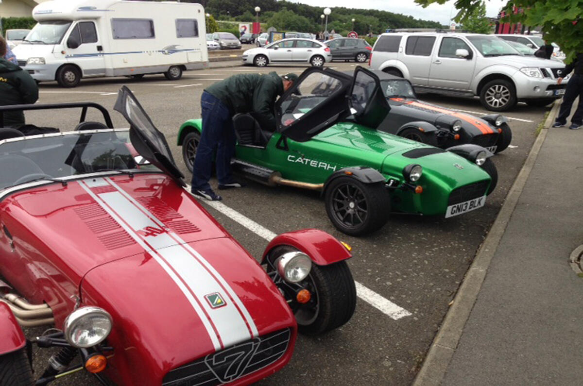 no title One icon to another: driving to Le Mans in a Caterham Seven
