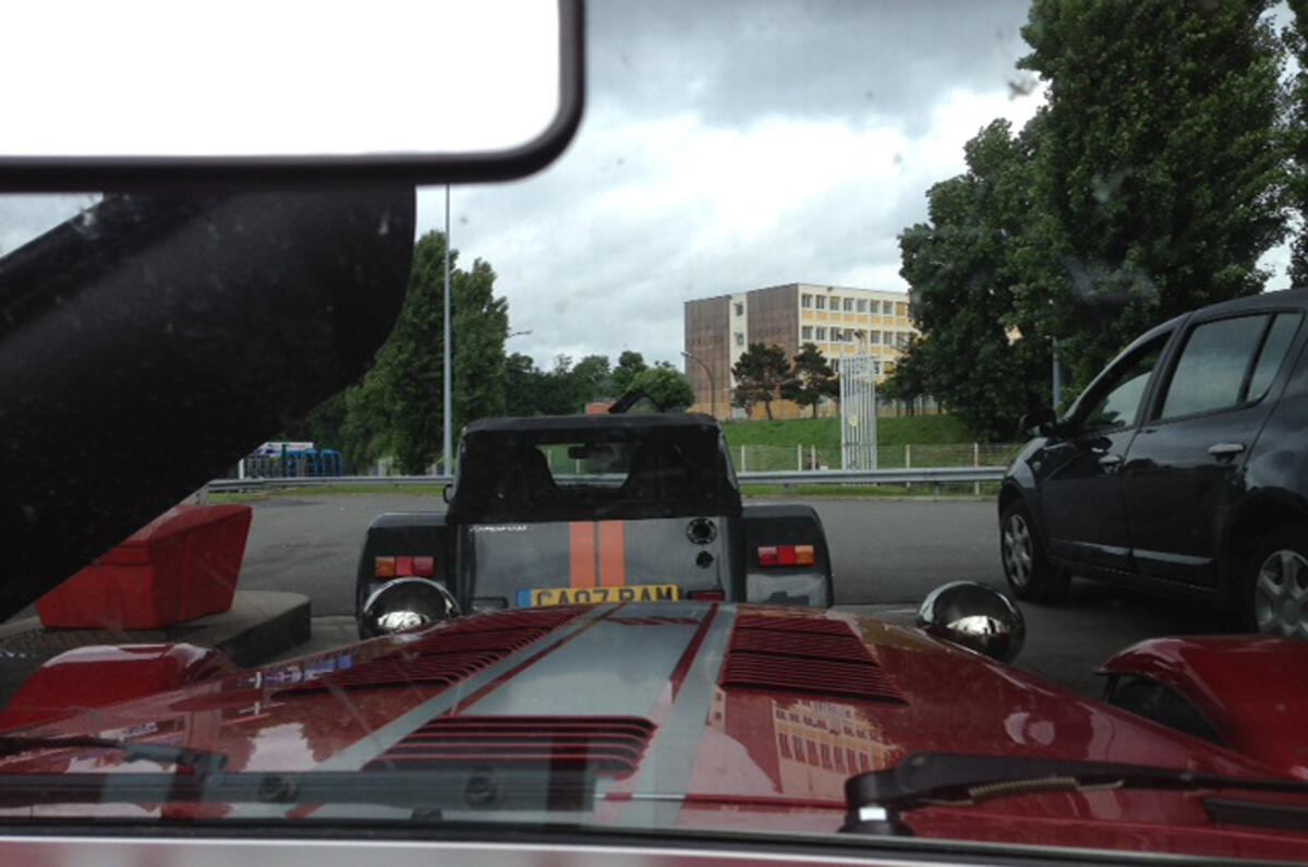 no title One icon to another: driving to Le Mans in a Caterham Seven