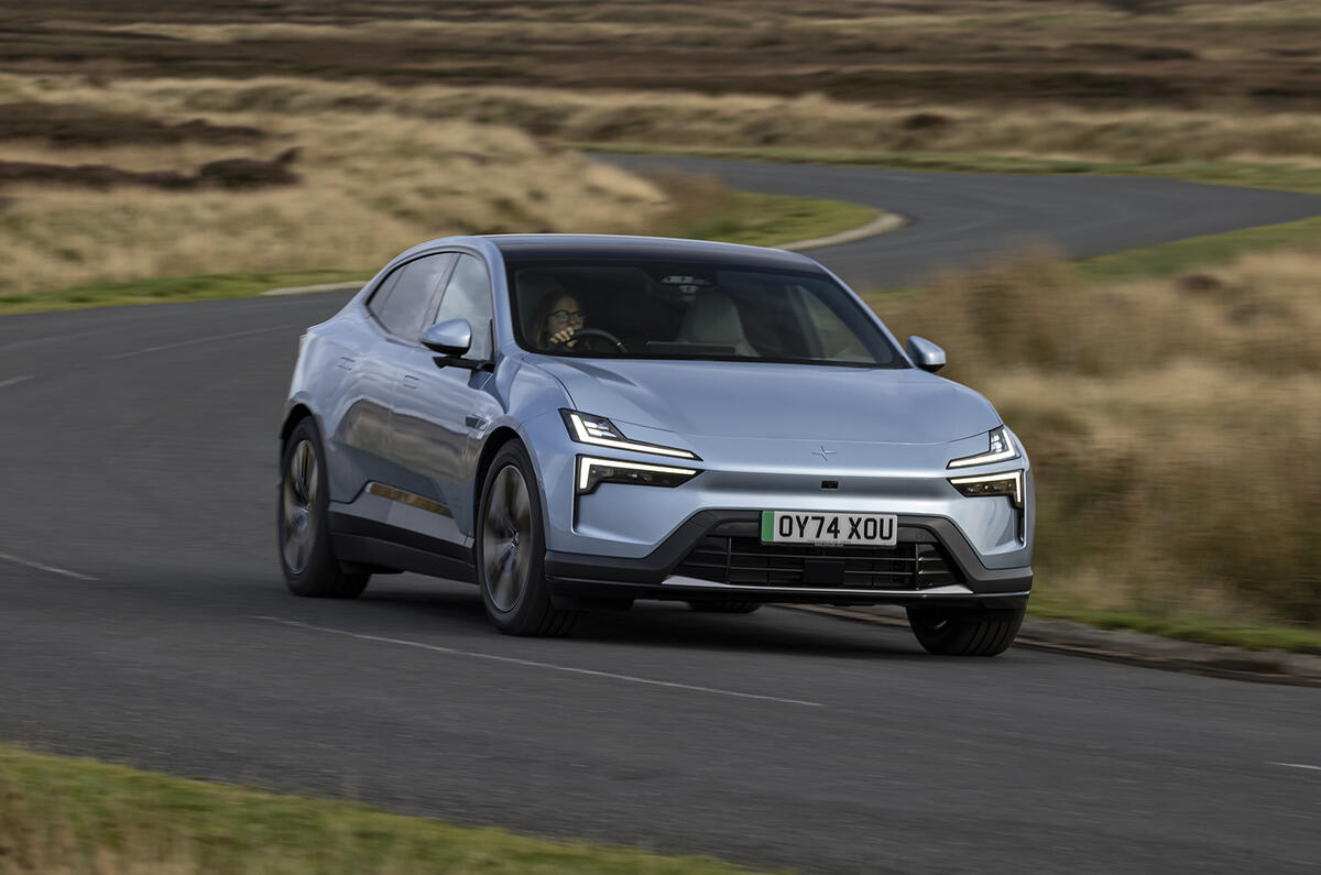 Polestar 4 front cornering Polestar 4 front cornering