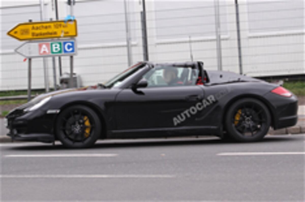 Boxster Speedster spied
