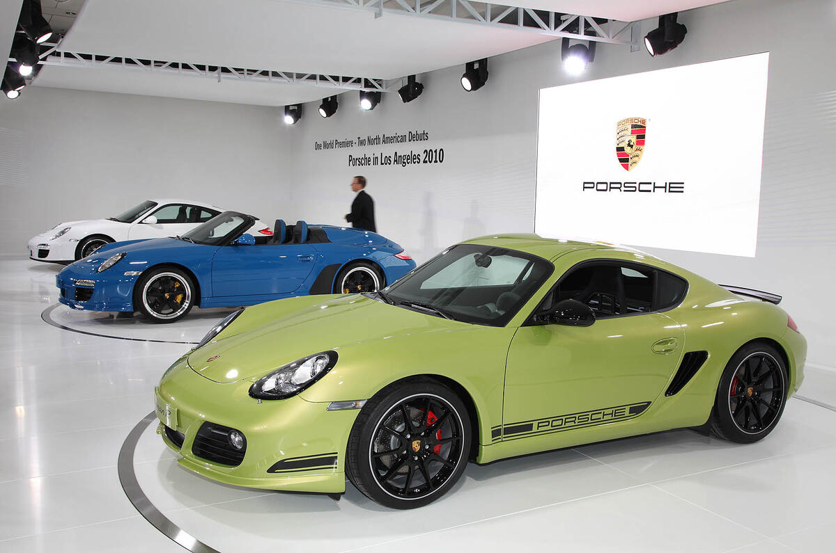 no title LA motor show: Porsche Cayman R