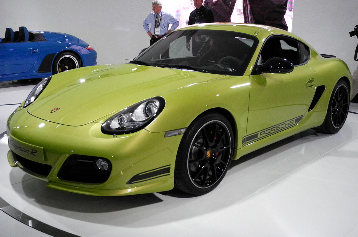 no title LA motor show: Porsche Cayman R