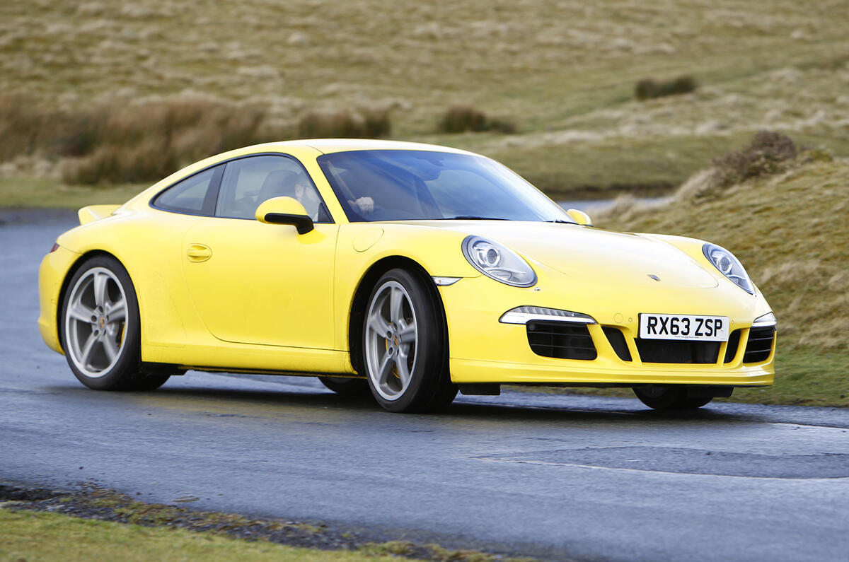 Porsche 911 cornering