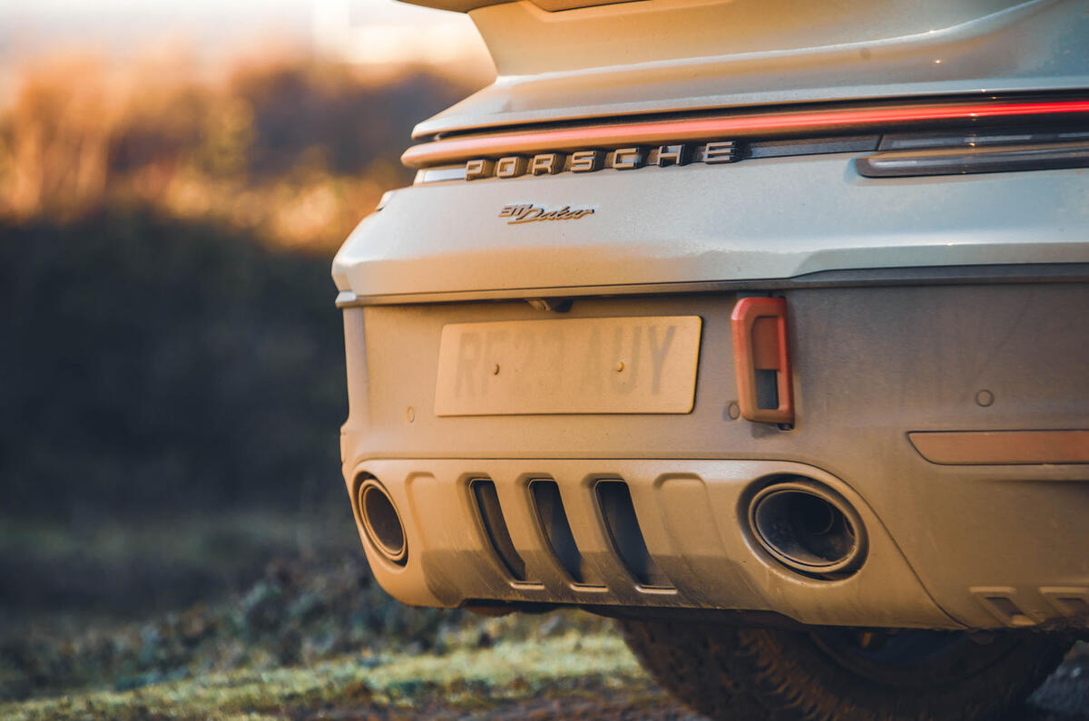 porsche 911 dakar review 2024 06 exhaust