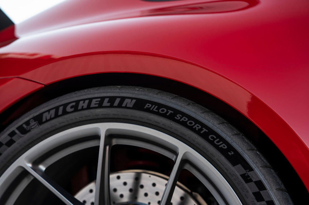Porsche 911 GT3 review 2024 005 pilot sport cup 2 tyres