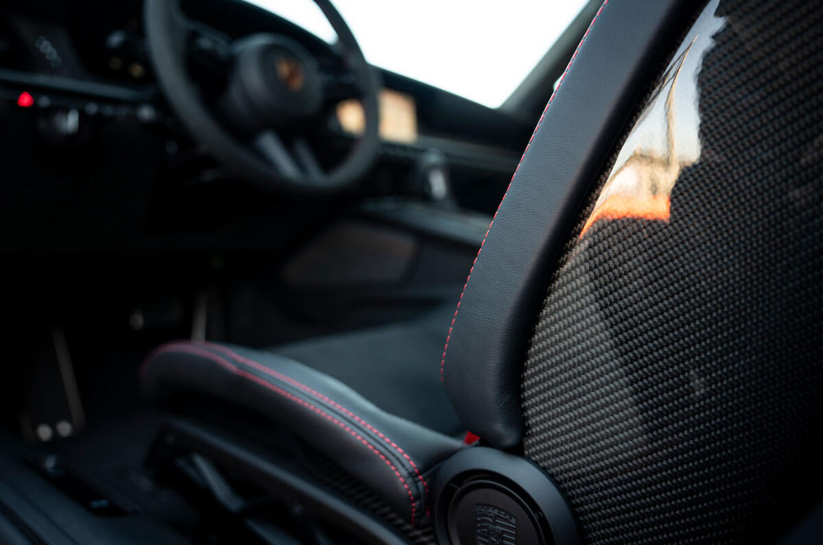 Porsche 911 GT3 review 2024 018 carbon seats