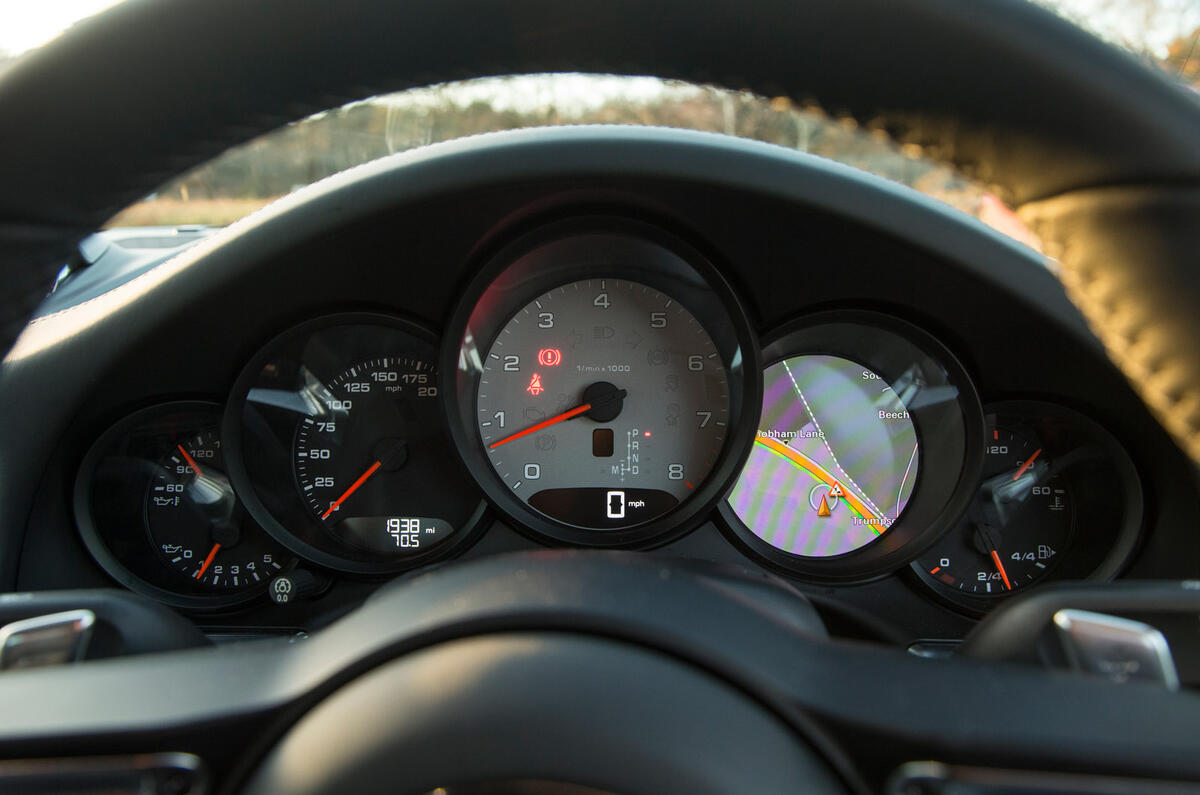 Porsche 911 instrument cluster