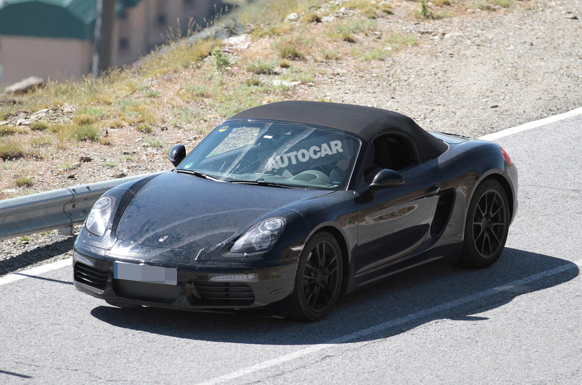 no title Facelifted Porsche Boxster spotted
