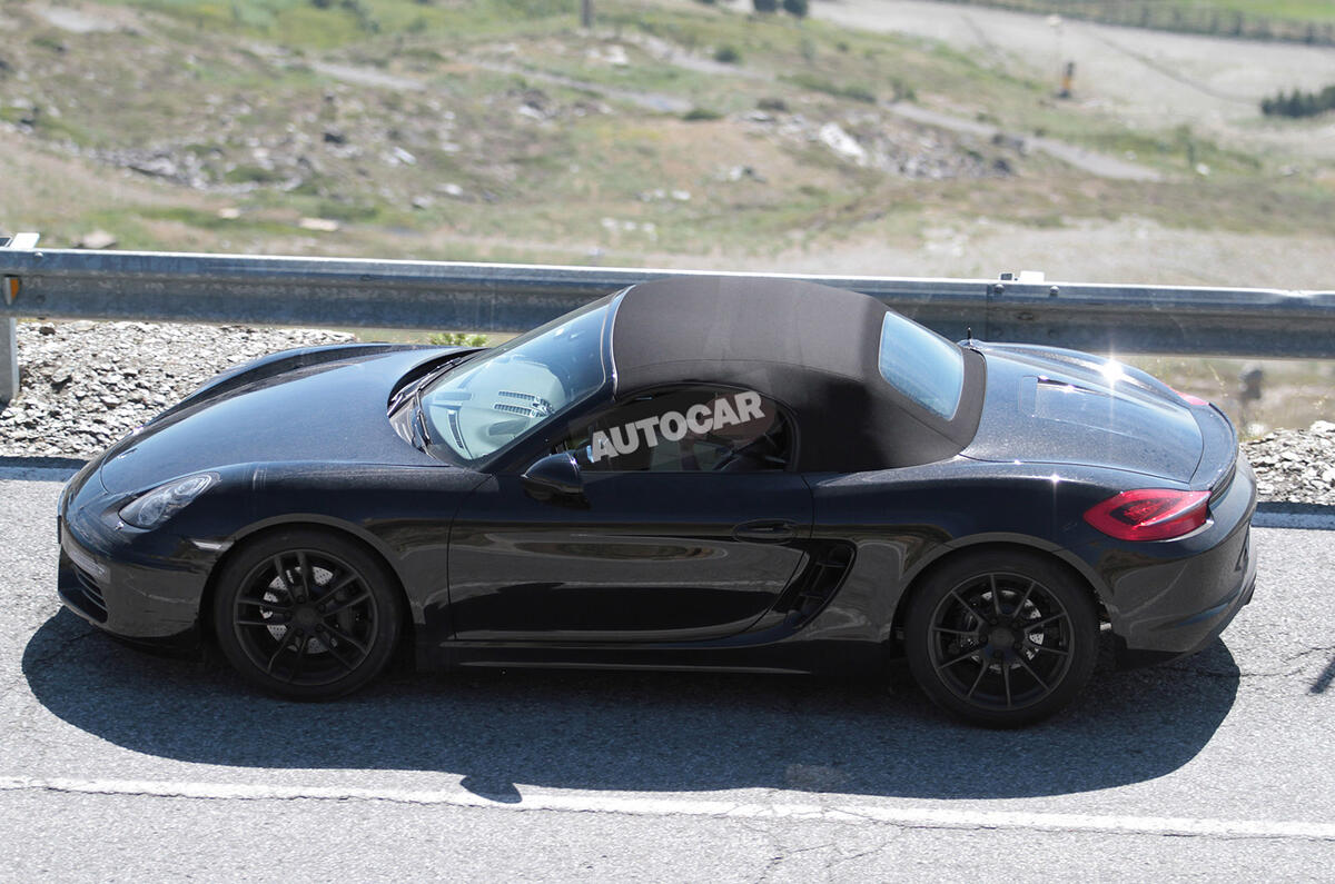 no title Facelifted Porsche Boxster spotted