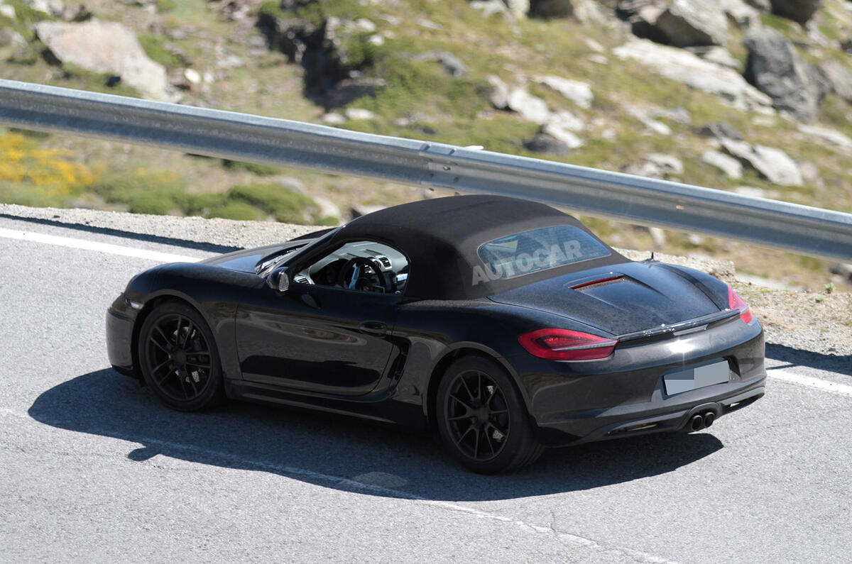 no title Facelifted Porsche Boxster spotted