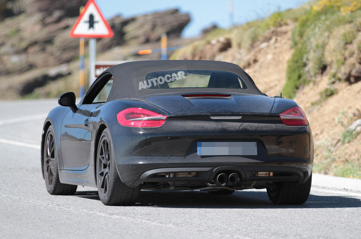 no title Facelifted Porsche Boxster spotted