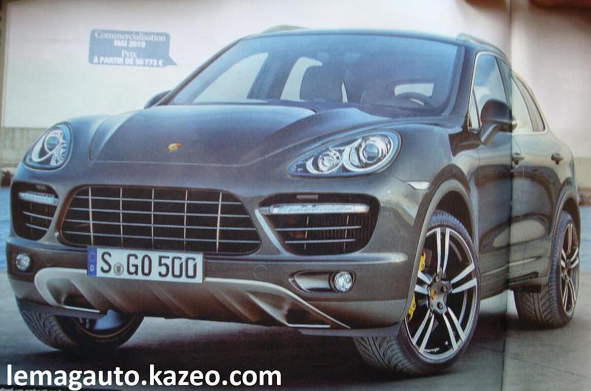 Porsche Cayenne images leak out