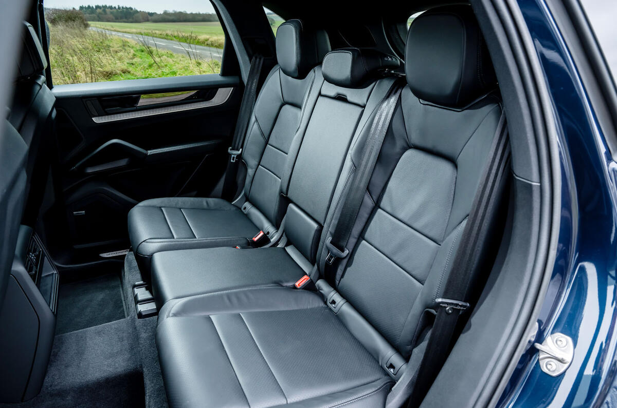 porsche cayenne s road test review 2024 48 rear seats