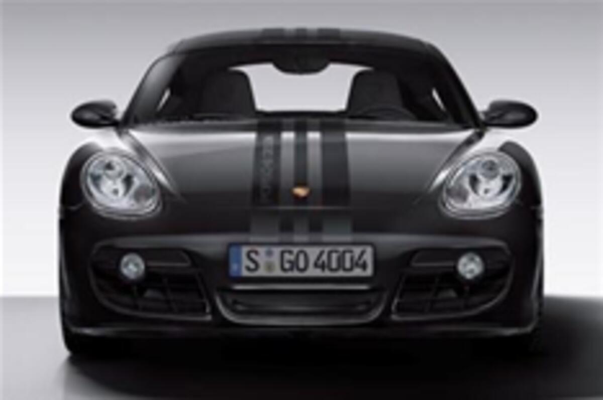 Porsche Cayman goes all gothic