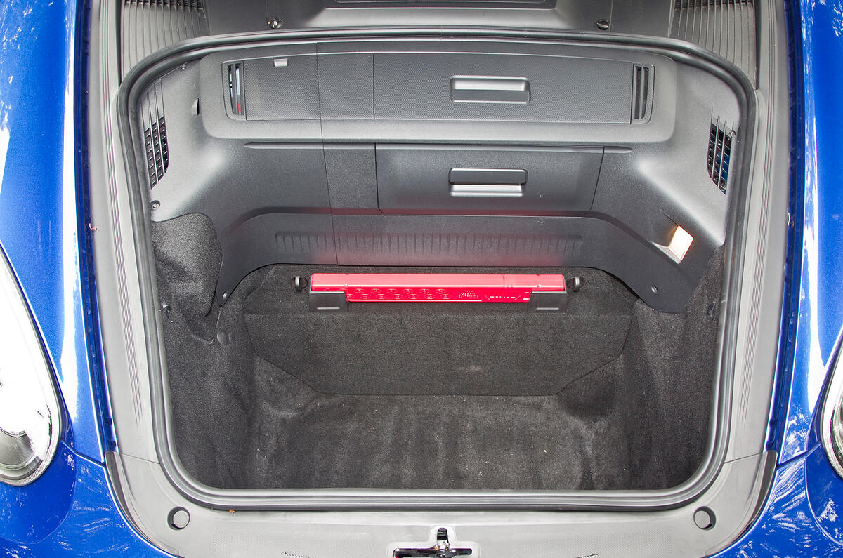 Porsche Cayman front boot space