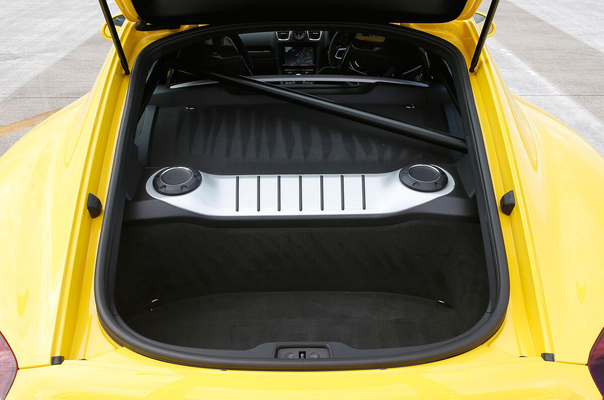 Porsche Cayman GT4 boot space