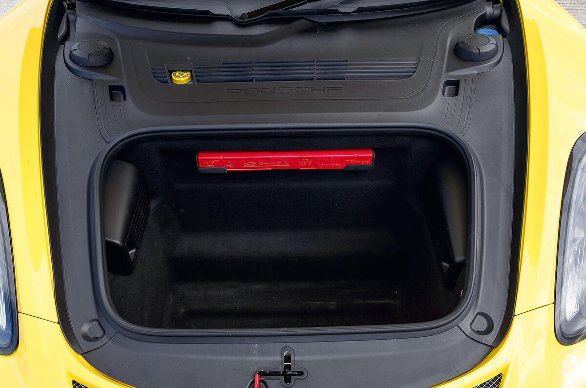 Porsche Cayman GT4 front space