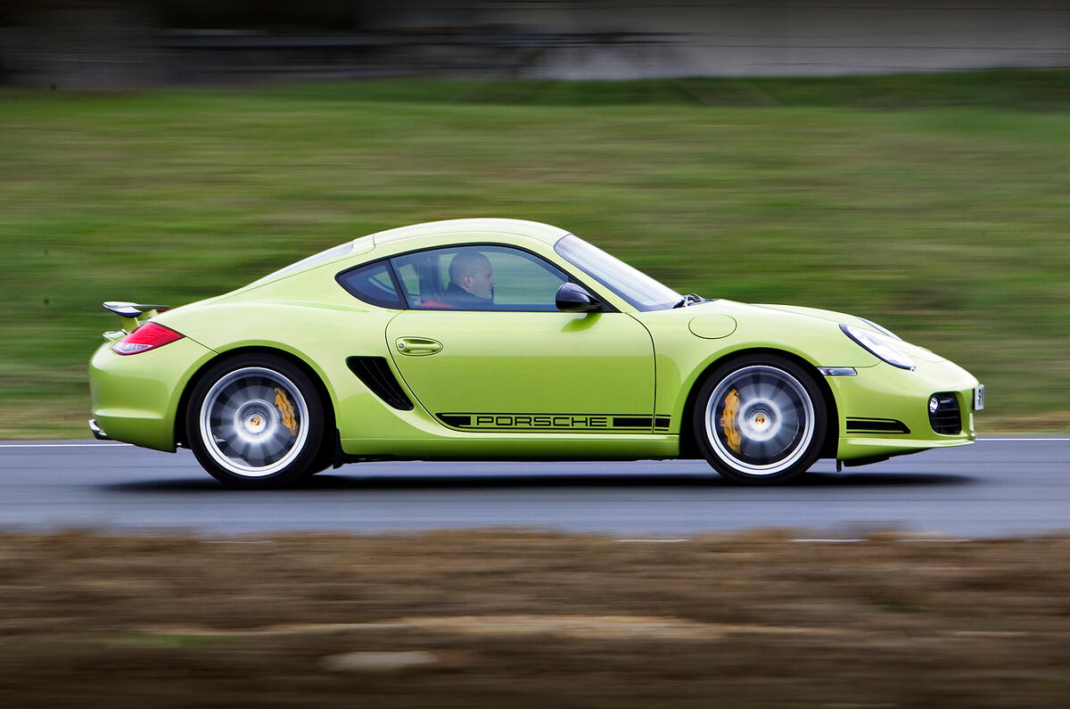 Porsche Cayman R side profile