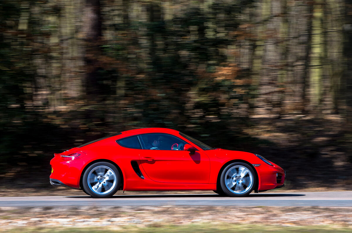 Porsche Cayman side profile