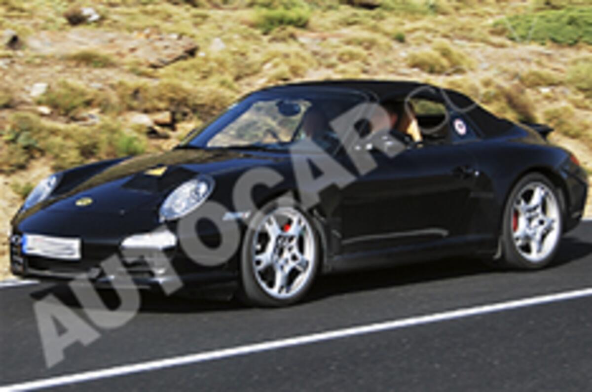 Porsche 911 hybrid spied