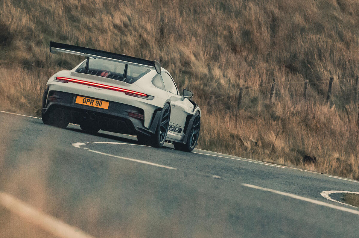 porsche gt3 rs review 2023 03 cornering rear