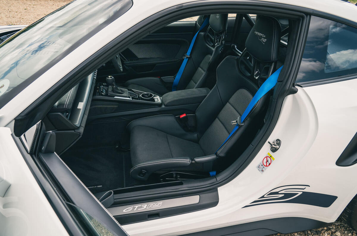porsche gt3 rs review 2023 18 front seats