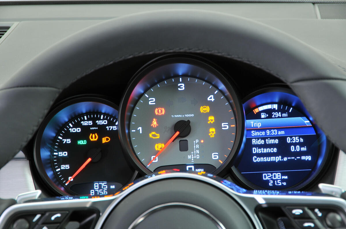 Porsche Macan instrument cluster