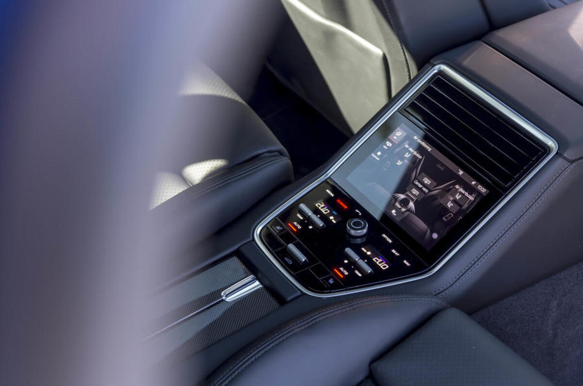 Porsche Panamera Sport Turismo rear climate controls