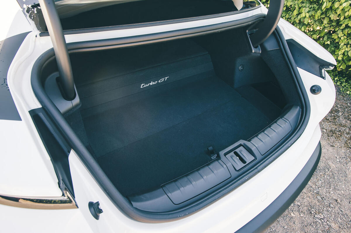 Porsche Taycan Turbo GT 2025 Review boot 5 Porsche Taycan Turbo GT 2025 Review boot 5
