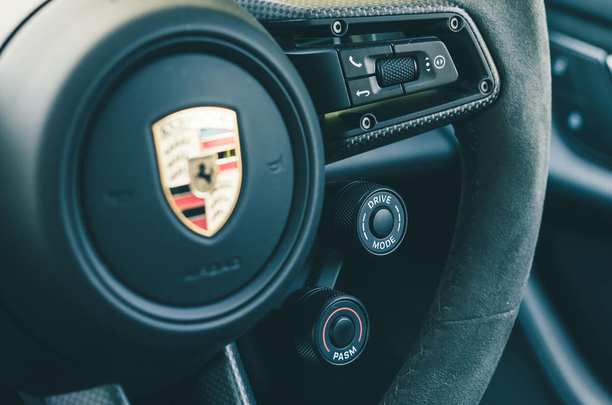 Porsche Taycan Turbo GT 2025 Review drive selector PASM controls 11 Porsche Taycan Turbo GT 2025 Review drive selector PASM controls 11