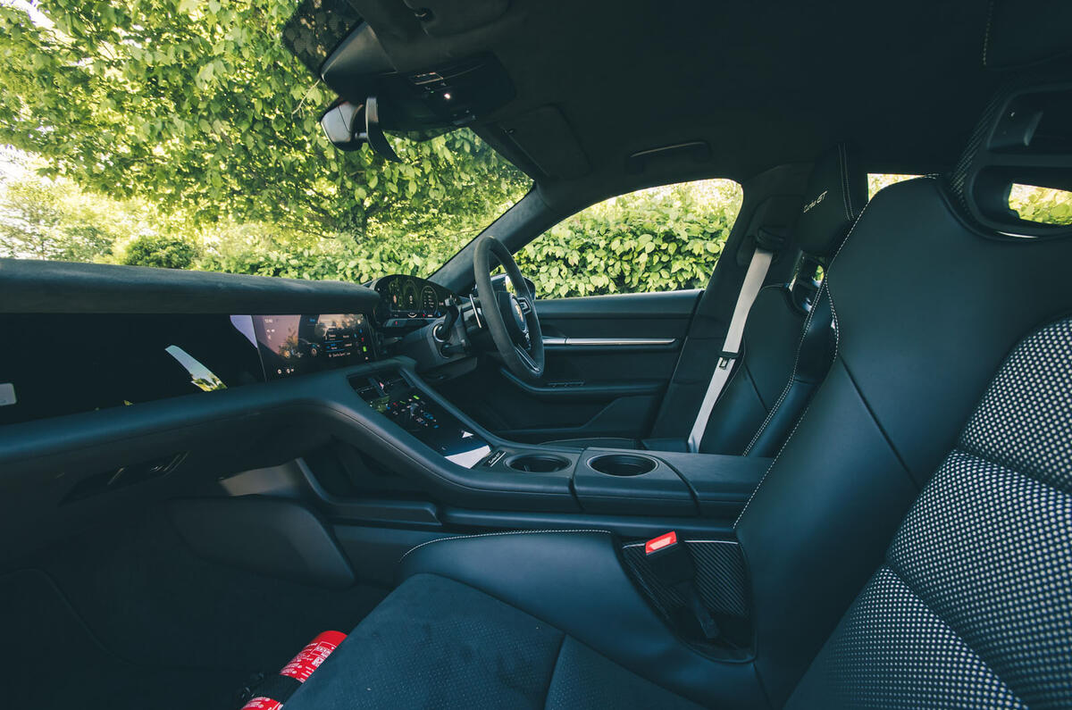 Porsche Taycan Turbo GT 2025 Review front seats 1 Porsche Taycan Turbo GT 2025 Review front seats 1