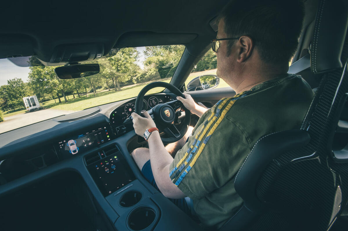 Porsche Taycan Turbo GT 2025 Review interior driving 40 Porsche Taycan Turbo GT 2025 Review interior driving 40