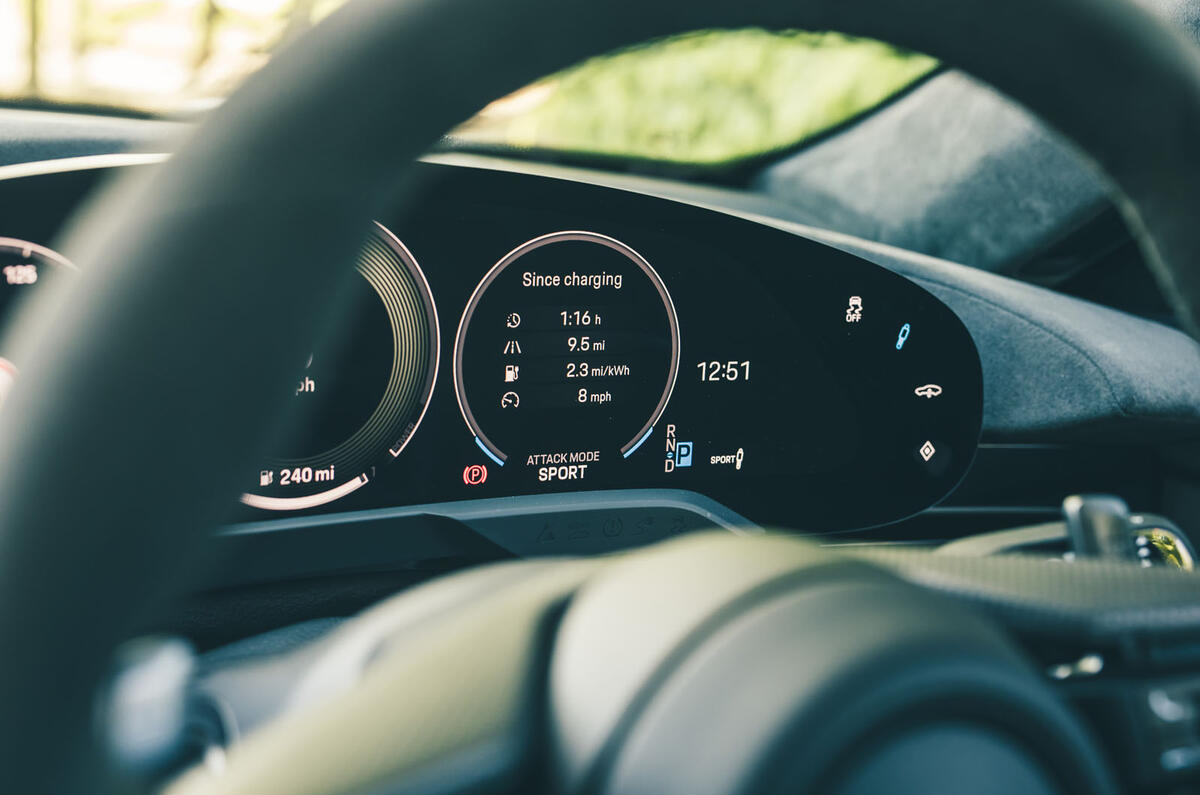 Porsche Taycan Turbo GT 2025 Review trip meter 12 Porsche Taycan Turbo GT 2025 Review trip meter 12