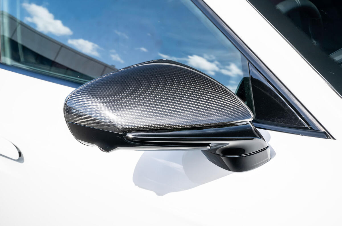 Porsche Taycan Turbo S review 2024 07 carbon mirror Porsche Taycan Turbo S review 2024 07 carbon mirror